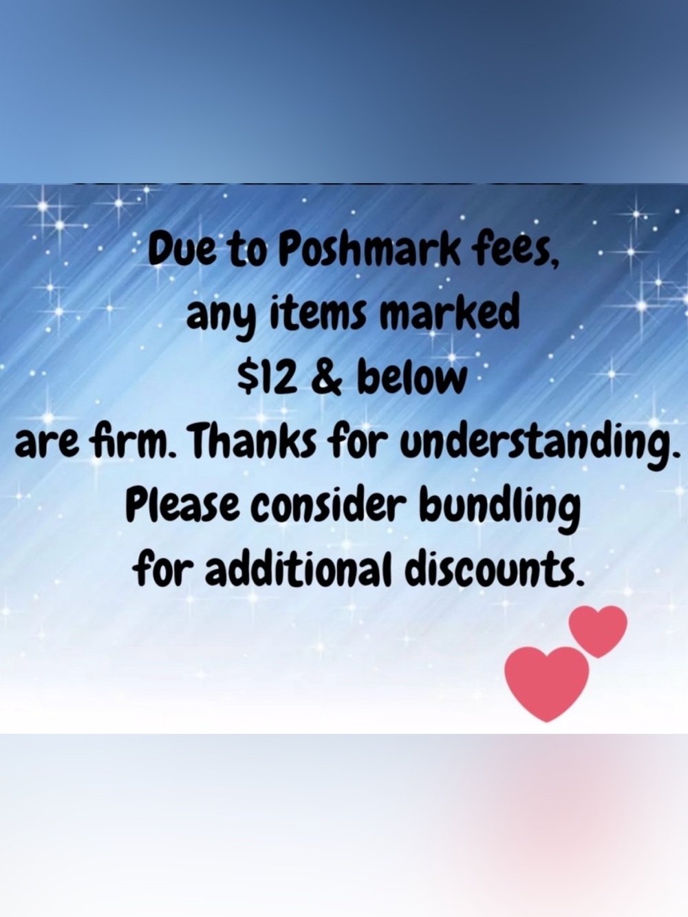💎💎 Please READ before sending offers! Poshmark fees, etc 😁 💎💎